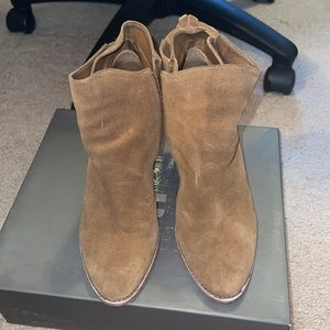 Vince Camuto brown booties